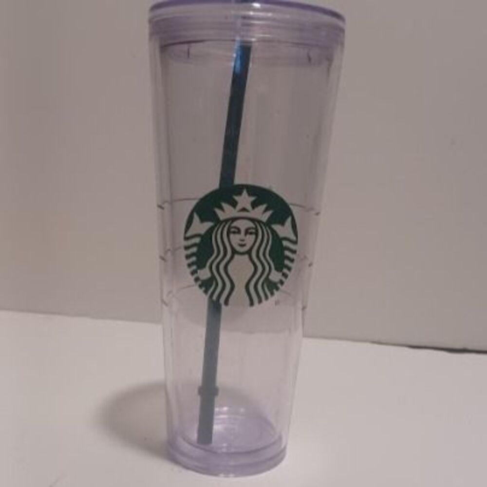 Starbucks Venti Clear Double Wall Acrylic Cold Cup Tumbler (24 oz)